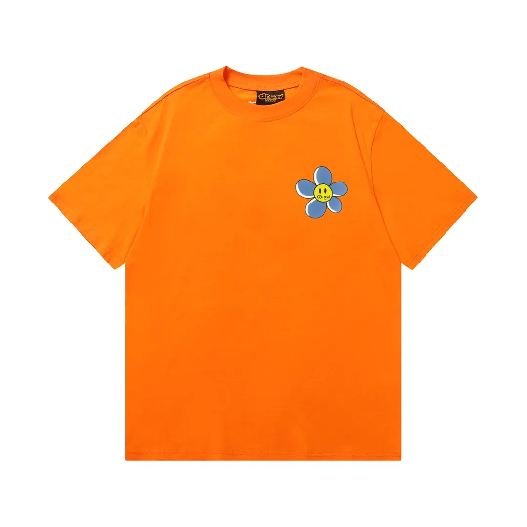 D 043 9 2023SS Same Style drew T g , ！ Quality！！ ， Quality！！ ， ！！ ， ， ， ， ， 。 Sizes：S M L XL ：Black White Royal Blue Red Brown White Orange